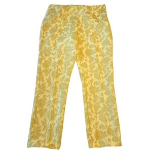 Helios & Luna women's lime retro 50's inspired straight & cropped pants size 4